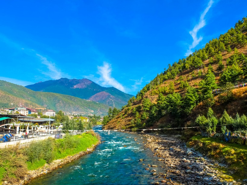 Wangchu River Thimphu